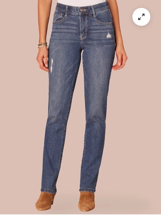 Democracy Denim - Democracy Classic Mid-Rise Straight Leg Jeans. Size 6.